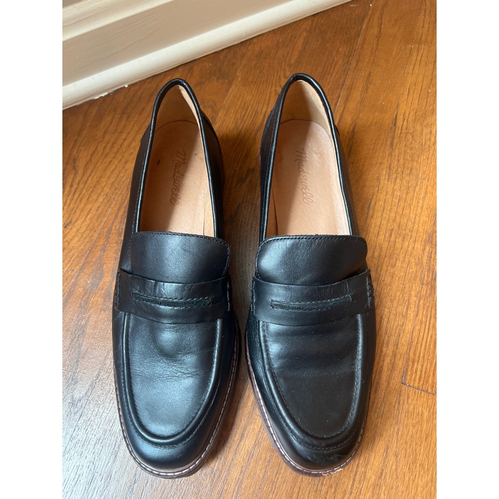 Madewell The Corinne Lugsole Loafers Black Size